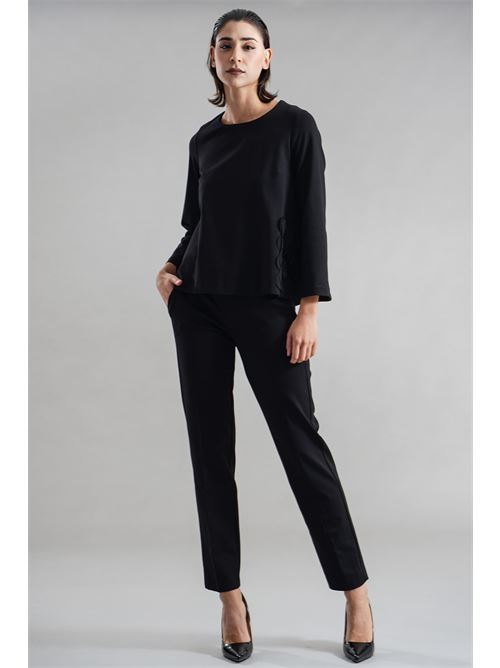 Maglia in viscosa GM by Gai Mattiolo | GM3504NERO
